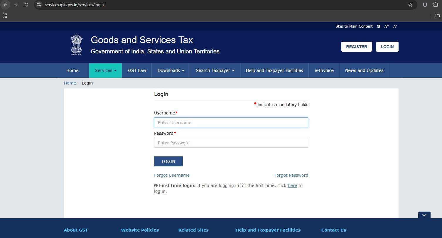 GST Login