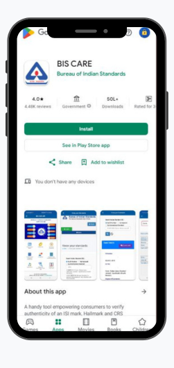 Install the BIS Care App for Playstore